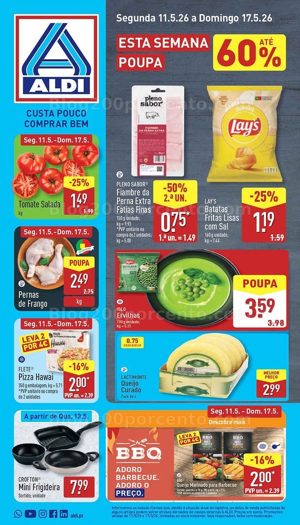 Antevisão Folheto ALDI Promoções de 11 a 17 maio